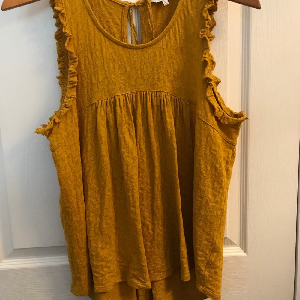 Lucky mustard yellow tank top